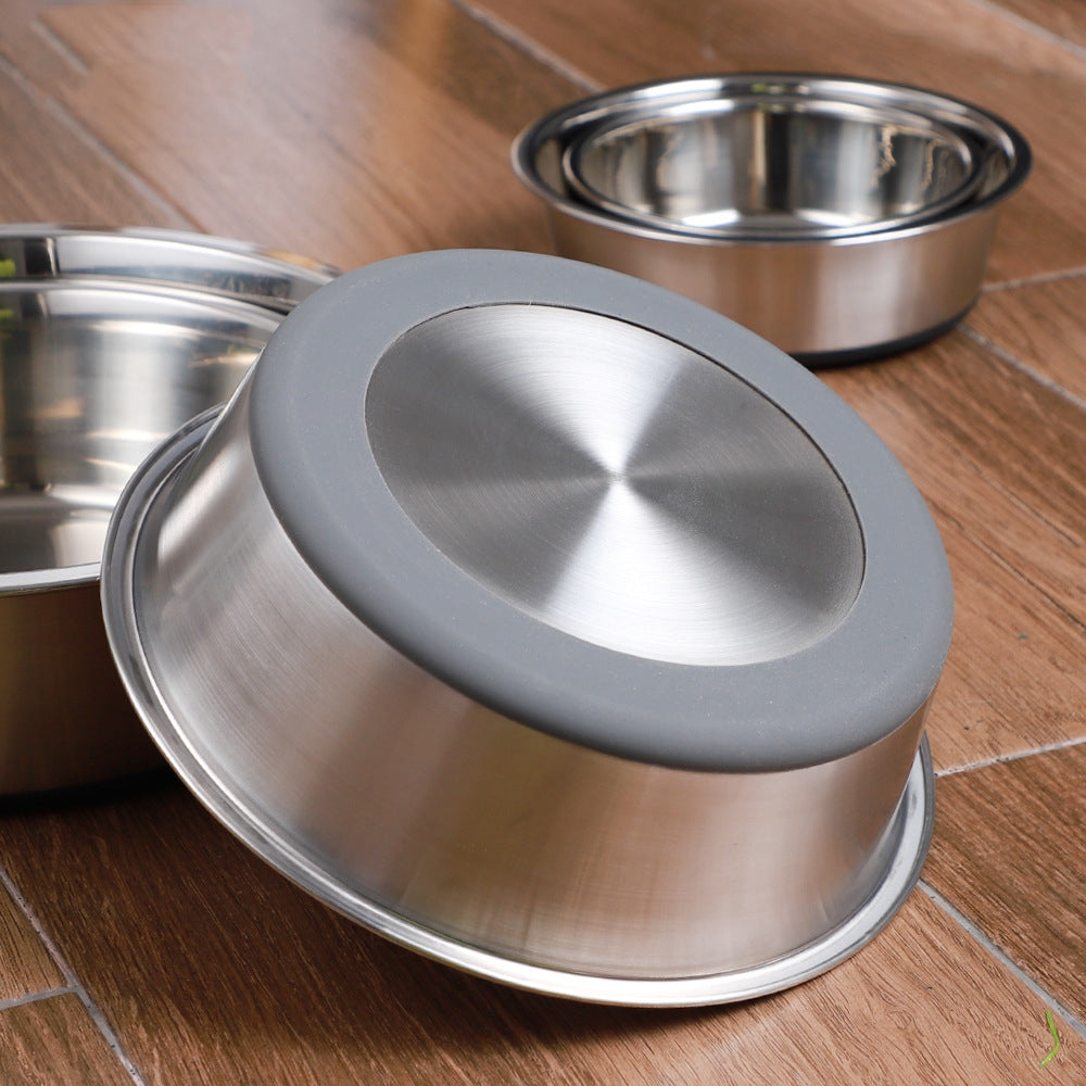 The Ultimate Pet Silicone Stainless Steel Feeding Bowl